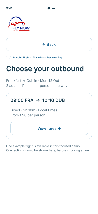 See the available flight